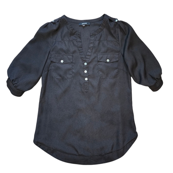 41 Hawthorn Blouse - Black - Picture 1 of 6